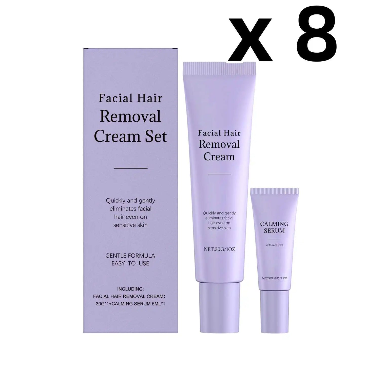 Silque Facial Hair Removal Cream Set