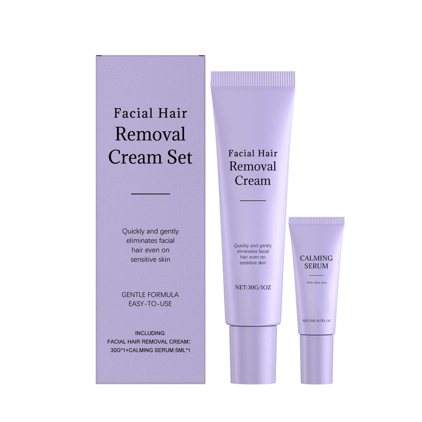 Silque Facial Hair Removal Cream Set