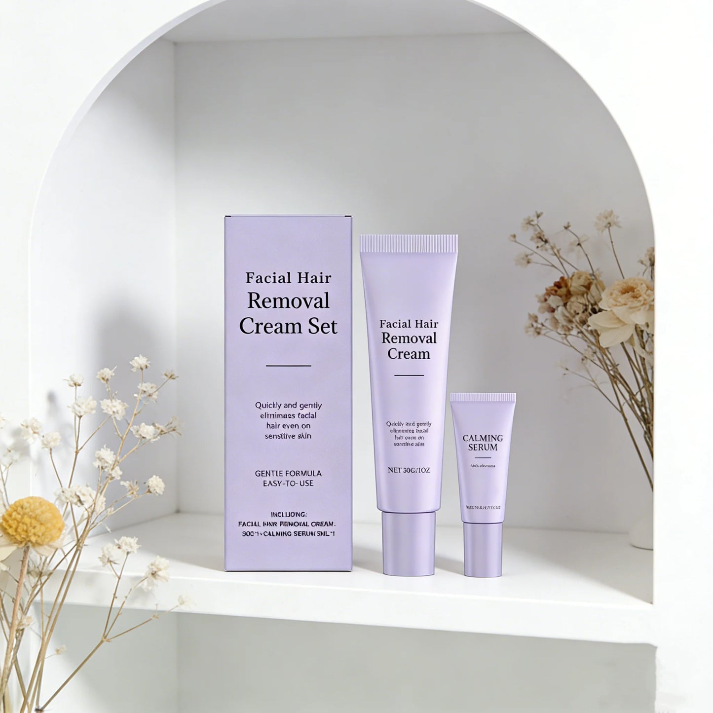 Silque Facial Hair Removal Cream Set